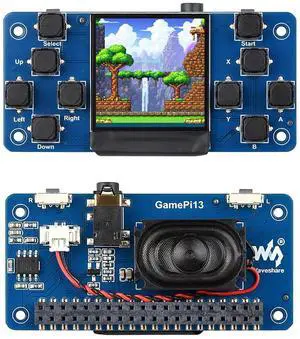 GamePi13 Game Console for Raspberry Pi Onboard 1.3inch LCD 240x240 Resolution, ST7789 Driver Chip, SPI Communication, 12 Customizable Buttons, 3D Visual Effect, IPS Display for Retro Gaming GamePi13 Game Console for Raspberry Pi Onboard 1.3inch LCD 240x240 Resolution, ST7789 Driver Chip, SPI Communication, 12 Customizable Buttons, 3D Visual Effect, IPS Display for Retro Gaming