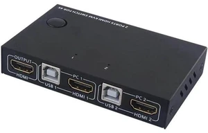 AM-KM201 HDMI KVM Switcher 4K 2 in 1 out KVM Switcher Keyboard Mouse USB Shared AM-KM201 HDMI KVM Switcher 4K 2 in 1 out KVM Switcher Keyboard Mouse USB Shared
