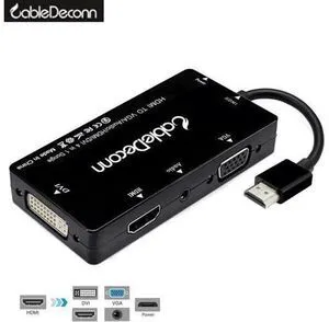 Splitter hdmi to hdmi vga dvi Audio and video cable hdmi hub Multiport adapter 4 Splitter hdmi to hdmi vga dvi Audio and video cable hdmi hub Multiport adapter 4