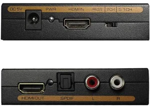 audio extractor HDMI to HDMI Optical TOSLINK SPDIF + RCA L/R Audio Extractor Con audio extractor HDMI to HDMI Optical TOSLINK SPDIF + RCA L/R Audio Extractor Con