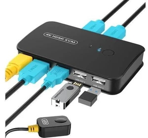 Aomoproing 2 Port HDMI KVM Switch USB Selector for 2 Computers Sharing Mouse Key Aomoproing 2 Port HDMI KVM Switch USB Selector for 2 Computers Sharing Mouse Key