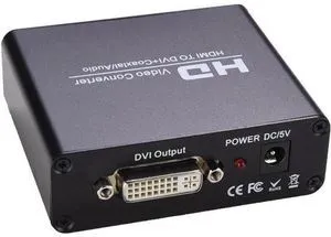 HDMI-to DVI Converter with Audio - Sound Splitter to 3.5mm AUX / 2 RCA Stereo &a HDMI-to DVI Converter with Audio - Sound Splitter to 3.5mm AUX / 2 RCA Stereo &a