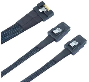 SlimSAS SFF-8654 8i 4.0 to Dual SAS 8087 Cable \u2013 32AWG 24G High SlimSAS SFF-8654 8i 4.0 to Dual SAS 8087 Cable \u2013 32AWG 24G High