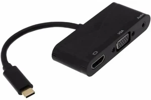 USB 3.1 Type-C To HDMI VGA Audio HD High Definition Adapter Converter With Type- USB 3.1 Type-C To HDMI VGA Audio HD High Definition Adapter Converter With Type-