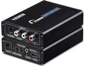 3RCA CVBS Composite & S-Video R/L Audio to HDMI Converter Adapter Support 720P/1 3RCA CVBS Composite & S-Video R/L Audio to HDMI Converter Adapter Support 720P/1