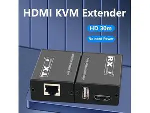 30M USB KVM HDMI Extender Over Cat6 Network Cable HDMI To Rj45 Ethernet Converte 30M USB KVM HDMI Extender Over Cat6 Network Cable HDMI To Rj45 Ethernet Converte
