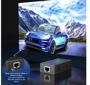 Audio Video Converter For PC Ps5 TV Monitor HDMI KVM extender 60M over cat5/6 et Audio Video Converter For PC Ps5 TV Monitor HDMI KVM extender 60M over cat5/6 et