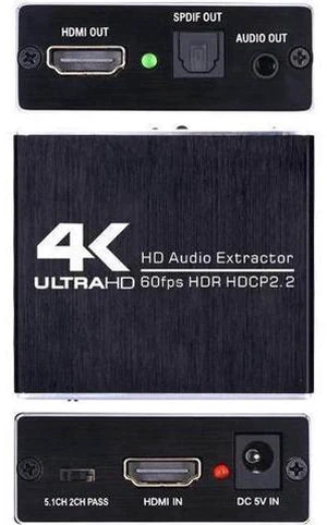 4K/60HZ HDMI Audio Extractor HDMI 2.0 Stereo Extractor Converter Optical TOSLINK 4K/60HZ HDMI Audio Extractor HDMI 2.0 Stereo Extractor Converter Optical TOSLINK