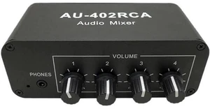 Multi-Source RCA Mixer Stereo Audio Reverberator Audio Switch Switcher 4 Input 2 Multi-Source RCA Mixer Stereo Audio Reverberator Audio Switch Switcher 4 Input 2