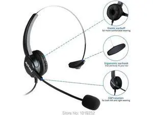 VoiceJoy RJ9 headset phone headset call center desk phone Headset Headphone With VoiceJoy RJ9 headset phone headset call center desk phone Headset Headphone With