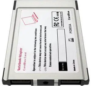 Laptop PCMCIA to USB 2.0 CardBus Converter 2 Ports PCI Express Card Adapter Laptop PCMCIA to USB 2.0 CardBus Converter 2 Ports PCI Express Card Adapter