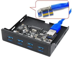 PCI-E to USB 3.0 PC Front Panel USB Expansion Card PCIE USB Adapter 3.5" Floppy PCI-E to USB 3.0 PC Front Panel USB Expansion Card PCIE USB Adapter 3.5" Floppy