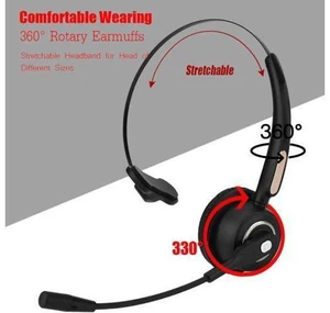 Bluetooth Headset Wireless Over Head Earpiece Noise Canceling Headphones with No Bluetooth Headset Wireless Over Head Earpiece Noise Canceling Headphones with No