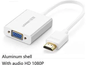 HDMI to vga with audio hd video converter adapter cable tv computer projector ad HDMI to vga with audio hd video converter adapter cable tv computer projector ad