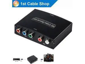 5 RCA Ypbpr component to HDMI HDTV video audio converter adapter with power supp 5 RCA Ypbpr component to HDMI HDTV video audio converter adapter with power supp