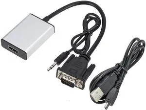 Male To HDMI Female Output HD With Video Cable Converter Audio TV AV HDTV Conver Male To HDMI Female Output HD With Video Cable Converter Audio TV AV HDTV Conver
