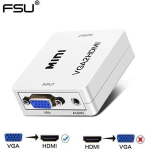 Quality VGA to HDMI Output 1080P Cable Converter Adapter for HD Audio TV AV HDTV Quality VGA to HDMI Output 1080P Cable Converter Adapter for HD Audio TV AV HDTV