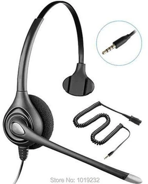 Call center headphones QD (Quick Disconnect) headset with single 3.5mm plug for Call center headphones QD (Quick Disconnect) headset with single 3.5mm plug for