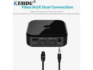 2 In 1 Wireless Bluetooth Transmitter 4.1 APTX HD Adapter 3.5mm/SPDIF/Digital Op 2 In 1 Wireless Bluetooth Transmitter 4.1 APTX HD Adapter 3.5mm/SPDIF/Digital Op