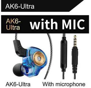 QKZ AK6-Ultra n-ear Dynamik Transducer Headphones, Mobile Monitoring, Headphones QKZ AK6-Ultra n-ear Dynamik Transducer Headphones, Mobile Monitoring, Headphones