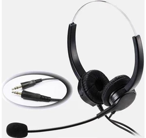 3.5mm PC Head Call Center Operator Headset 3.5mm microphone headset noise cancel 3.5mm PC Head Call Center Operator Headset 3.5mm microphone headset noise cancel