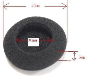 Linhuipad 100pcs 55mm Foam Ear Cushions headphone Earpads Durable Sponge Earpads Linhuipad 100pcs 55mm Foam Ear Cushions headphone Earpads Durable Sponge Earpads