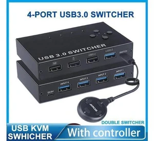 4-Port USB3.0 Sharer Switch USB KVM Switcher With controller PC Sharing Splitter 4-Port USB3.0 Sharer Switch USB KVM Switcher With controller PC Sharing Splitter