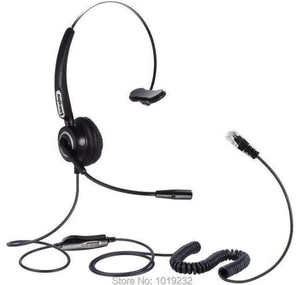 4-Pin RJ9 Monaural Headset with Volume and Mute Switch Call Center Headphone wit 4-Pin RJ9 Monaural Headset with Volume and Mute Switch Call Center Headphone wit