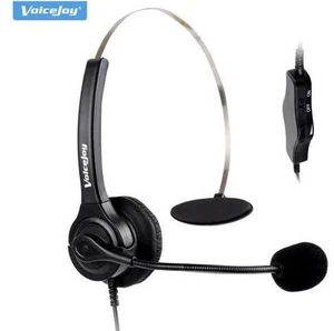 VoiceJoy Volume+Mute Mic RJ9 headset call center headset For Aastra 6757i Mitel VoiceJoy Volume+Mute Mic RJ9 headset call center headset For Aastra 6757i Mitel