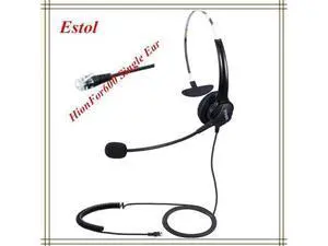 Hion For600 RJ9 plug Call center headset Crystal headphone,telephone earphone ip Hion For600 RJ9 plug Call center headset Crystal headphone,telephone earphone ip