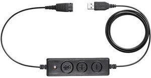 VoiceJoy call center Headset USB plug QD cable adaptor with adjustable volume an VoiceJoy call center Headset USB plug QD cable adaptor with adjustable volume an