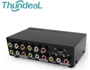 AV Splitter DVD HDTV RCA Video Splitter Box 1 to 8 out 3 RCA Distributor 1 in 4 AV Splitter DVD HDTV RCA Video Splitter Box 1 to 8 out 3 RCA Distributor 1 in 4