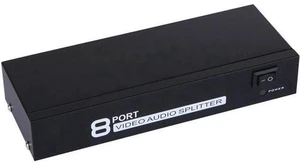 AV Splitter DVD HDTV RCA Video Splitter Box 1 to 8 out 3RCA Distributor 1 in 4 R AV Splitter DVD HDTV RCA Video Splitter Box 1 to 8 out 3RCA Distributor 1 in 4 R
