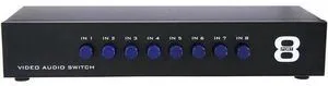 AV Switch Box Composite Selector 8 Port RCA Audio Video 8 In 1 Out To TV Swithce AV Switch Box Composite Selector 8 Port RCA Audio Video 8 In 1 Out To TV Swithce