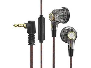 QKZ MDR Wired Headphones - Flat Ear Tips, Wireless Control with Microphone.Music QKZ MDR Wired Headphones - Flat Ear Tips, Wireless Control with Microphone.Music