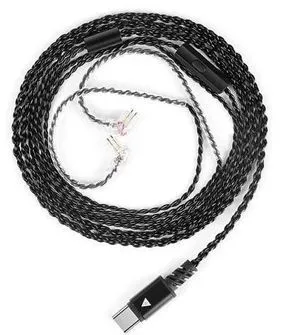 QKZ TC100 in Ear Monitor Cable,Type-C Plug with Microphone IEM Cable, Replacemen QKZ TC100 in Ear Monitor Cable,Type-C Plug with Microphone IEM Cable, Replacemen