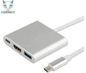 1pcs Type C USB 3.1 To USB 3.0 4K HDMI Adapter Cable 3 In 1 Hub For Apple Macboo 1pcs Type C USB 3.1 To USB 3.0 4K HDMI Adapter Cable 3 In 1 Hub For Apple Macboo