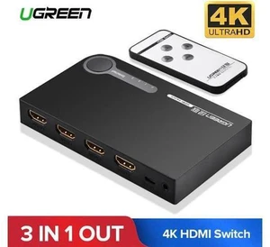 HDMI Splitter Switch 3 Input 1 Output 4K HDMI Switcher for PC Laptop XBOX 360 PS HDMI Splitter Switch 3 Input 1 Output 4K HDMI Switcher for PC Laptop XBOX 360 PS