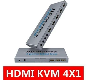 HDMI KVM Switcher 4K 4 in 1 out KVM Switcher Keyboard Mouse USB Shared Display S HDMI KVM Switcher 4K 4 in 1 out KVM Switcher Keyboard Mouse USB Shared Display S