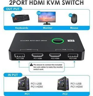 switch for 2 computers to share keyboard, mouse, printer, high-definition displa switch for 2 computers to share keyboard, mouse, printer, high-definition displa