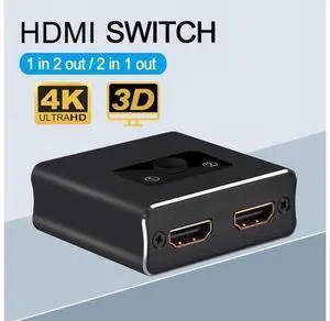 Switch,HDMI 2.0 Splitter 2 X 1/1 X 2. No External Power Required, Aluminum Alloy Switch,HDMI 2.0 Splitter 2 X 1/1 X 2. No External Power Required, Aluminum Alloy