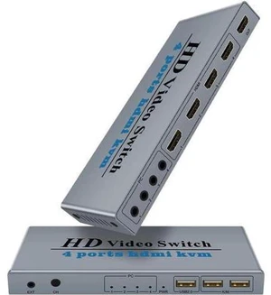 4 Ports HDMI KVM Switch 4 IN 1 Out HDMI Switcher Splitter for Sharing Monitor Ke 4 Ports HDMI KVM Switch 4 IN 1 Out HDMI Switcher Splitter for Sharing Monitor Ke