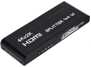 HDMI Splitter 1X4 1 in 4 out 4 Port 1080P 3D 4KX2K Duplicator Amplifier Switcher HDMI Splitter 1X4 1 in 4 out 4 Port 1080P 3D 4KX2K Duplicator Amplifier Switcher