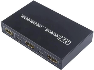 HDMI-compatible 2 Port Box 4K KVM Shared Keyboard And Mouse Adapter Plug and pla HDMI-compatible 2 Port Box 4K KVM Shared Keyboard And Mouse Adapter Plug and pla