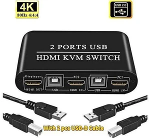 Switch HDMI 2 Port Box 4K@30Hz & 3D & 1080P Supported, No Power Adapter Required Switch HDMI 2 Port Box 4K@30Hz & 3D & 1080P Supported, No Power Adapter Required