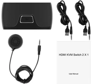 Switch HDMI-compatible 2 Port Box USB for Shared Monitor Keyboard And Mouse Adap Switch HDMI-compatible 2 Port Box USB for Shared Monitor Keyboard And Mouse Adap