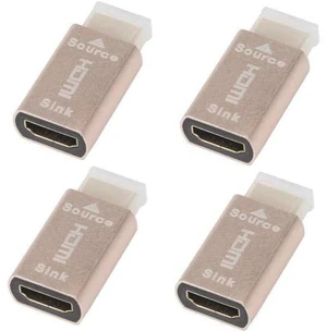 4X HDMI Lock Screen Signal Holder KVM HDMI2.0 Virtual Adapter EDID DDC Dummy Plu 4X HDMI Lock Screen Signal Holder KVM HDMI2.0 Virtual Adapter EDID DDC Dummy Plu
