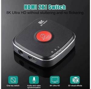 2.1 Directional 8K HDMI Switcher supports 8K@60Hz4K@120Hz compatible PS5/PS4 Pro 2.1 Directional 8K HDMI Switcher supports 8K@60Hz4K@120Hz compatible PS5/PS4 Pro