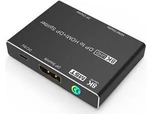8K Displayport to HDMI + DP Splitter DP to HDMI Converter DP 8K@30Hz 4K@120Hz Hi 8K Displayport to HDMI + DP Splitter DP to HDMI Converter DP 8K@30Hz 4K@120Hz Hi