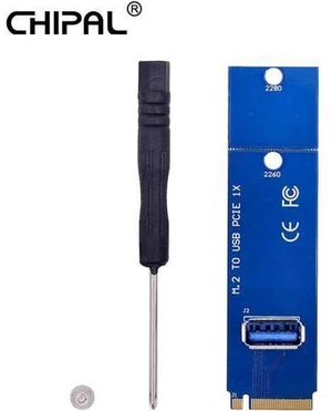 NGFF M.2 to USB 3.0 Card Adapter M2 M Key to USB3.0 Card for PCIe PCI-E Riser Ca NGFF M.2 to USB 3.0 Card Adapter M2 M Key to USB3.0 Card for PCIe PCI-E Riser Ca
